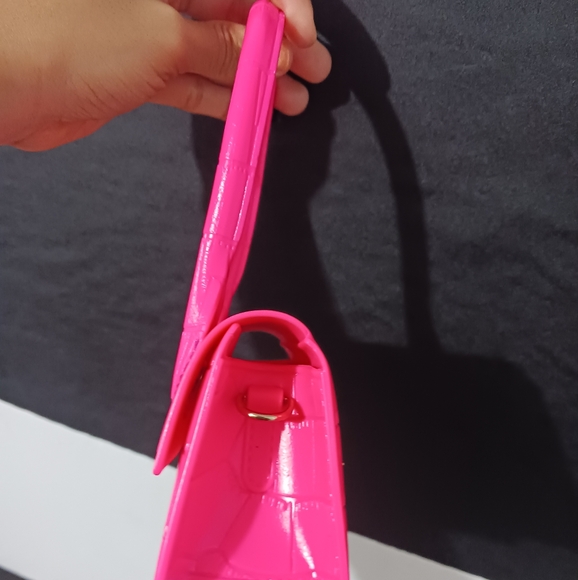 Women Hot pink neon mini purse bag - Picture 5 of 11